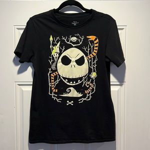 Disney Tim Burton’s The Nightmare Before Christmas Black T-Shirt Size: XL